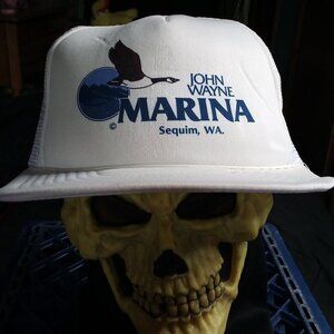 Deadstock Vintage John Wayne Marina Rope Snap Trucker Hat Cap